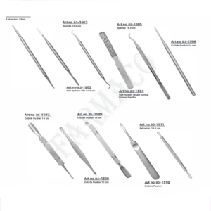 Cuticle pusher and cleaners