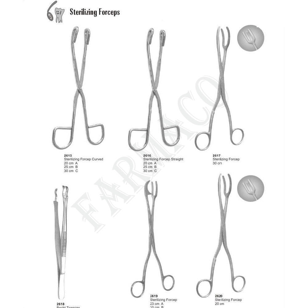 Sterilizing Forceps - Famaco